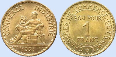 1 Franc CHAMBRES DE COMMERCE